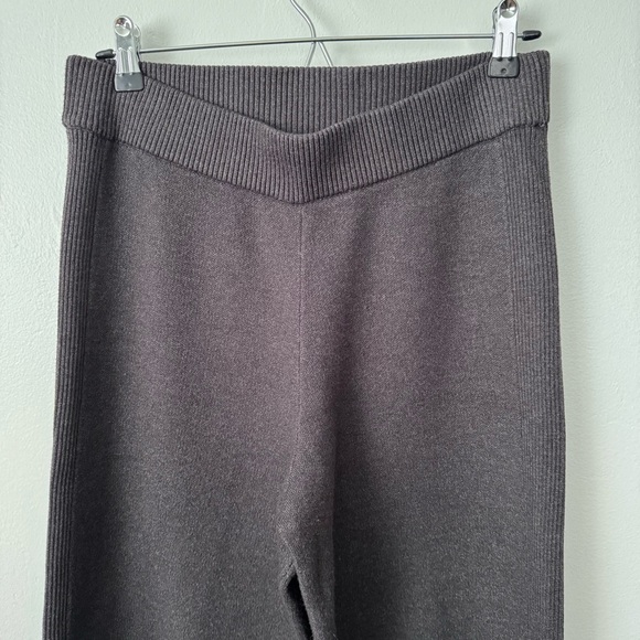 Elie Tahari charcoal gray knit wide leg pant Size M or 10 - Picture 2 of 8
